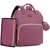 ROSEGIN Stylish Purple Quilted Diaper Bag Backpack