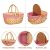 Wicker Picnic Basket with Liner – Vintage Split Lid Design