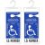 LotFancy Handicap Placard Holder – Ultra Transparent (2-Pack)