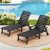 LUE BONA Outdoor Chaise Lounge Set of 2 – Adjustable HDPS
