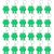 24-Pack Green Frog Party Decorations – Prince Theme
