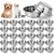 Zhehao 30 Pcs Bulk Stainless Steel Pet Bowls – 16oz