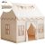 Large Kids Tent Playhouse with Star Lights – Neutral Color