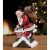 Napco Santa Claus Climbing Down the Chimney Figurine
