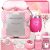 Relaxing Spa Self-Care Gift Box for Women – 12 Pcs Pink