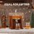 Jillmo Whiskey Decanter Set – 1250ml with 2 Glasses