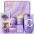 Personalized Initial Lavender Spa Gift Basket for Her