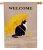 Dyrenson Welcome Spring Summer Tuxedo Cat Flag 28×40