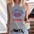 Women’s 4th of July Sleeveless Tank Top with Fun Graphic Print