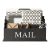 Blu Monaco Espresso Wooden Mail Organizer – 3-Tier