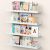 Gattlukd 17″ White Metal Floating Wall Shelves (4-Pack)