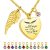 Dletay Gold Heart Urn Necklace for Ashes – Cremation Jewelry