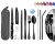 Portable Stainless Steel Travel Utensil Set – Black