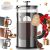 Veken 34oz French Press – Borosilicate Glass & Steel