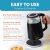 Elite Gourmet EKT8717 1.7L Electric Tea Kettle – Glass Exterior – Programmable