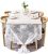 White Lace Tablecloth Overlay – Rose Embroidered