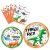 Dinosaur 3rd Birthday Party Supplies – Watercolor Dino Tableware