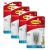 Command Bath Hooks, Satin Nickel – 4 Count