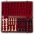 A&A Premium Walnut Folding Chess Set
