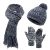 Winter Wool Fleece Knit Set: Beanie, Scarf & Touchscreen Gloves