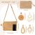 Boho Straw Clutch Purse Set