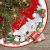48-Inch Christmas Tree Skirt with Train & Snowflakes