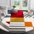 SAFAVIEH Hollywood 5’3″ Round Rug: Ivory/Peacock