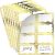 Elegant Gold Foil Name Tag Stickers (200 Count)