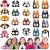 YALARY 21-Pack Blue Puppy Dog Felt Masks for Kids