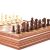 Deluxe 15 Inch Wooden Chess and Checkers Board Set