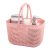 UUJOLY Pink Plastic Storage Baskets with Handles