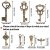 Flying Keys Charms & Dragonfly Wings DIY Set
