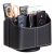 360° Rotating PU Leather Remote Control Organizer