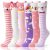 MOGGEI Girls Knee High Animal Socks – 6 Pairs Fun Gift