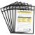 Scribbledo 6 Pack Dry Erase Pockets – Heavy Duty Sleeves
