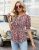Ivicoer Women’s V Neck Floral Tunic Blouses Casual Summer Tops