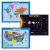 Kids Laminated USA World Solar System Map Set