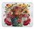 OFlich Highland Cow Mouse Pad – Rose Floral Design