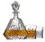 Lefonte Irish Cut Whiskey Decanter Set | Triangular Clear