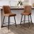 Rejeke Modern Counter Height Bar Stools Set of 2