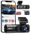 TUIFAC 3-Channel Dash Cam 2.5K Front & Dual 1080P