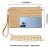 Beurlike Beach Straw Clutch Purses