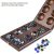 AMEROUS Wooden Mancala Board Game Set with Glass Stones