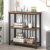 FOLUBAN 3-Tier Small Modern Bookshelf – Rustic Walnut