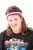 Bobcat Mullet On The Go Headband with Wig