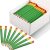 Outus 72 Green Golf Pencils – Bulk Pre-Sharpened #2 HB