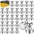 90 Pack Small Strong Fridge & Whiteboard Magnets