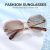 AEVOGUE Oversized Rimless Sunglasses for Women