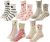Hzcojulo Girls Cotton Crew Socks – 5 Pair Gift Set