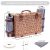 Picnic Basket Set for 2 with Blanket and Wine Pouch: Perfect Outdoor Gift